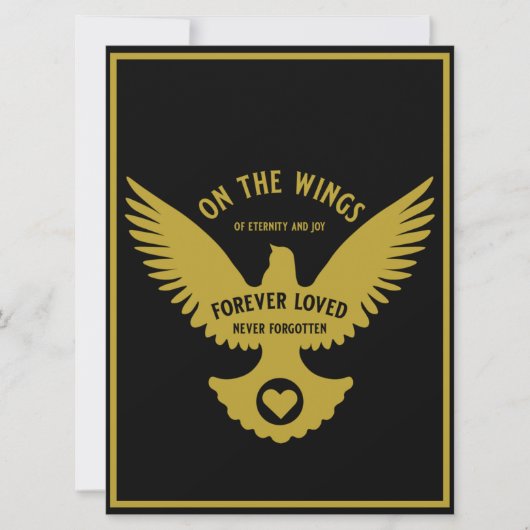 愛情のあるメモリの悔やみや弔慰カードに敏感 (正面)