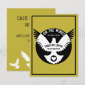 愛情のあるメモリの悔やみや弔慰カードに敏感 (正面/裏面)