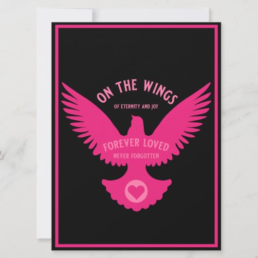 愛情のあるメモリの悔やみや弔慰カードに敏感 (正面)