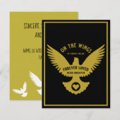 愛情のあるメモリの悔やみや弔慰カードに敏感 (正面/裏面)