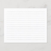 愛情のあるメモリクラシックのシンプル出席カード (裏面)