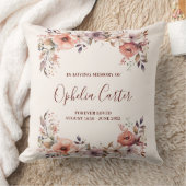 愛情のあるメモリフローラ水の色名前をカスタムする クッション (ブランケット)