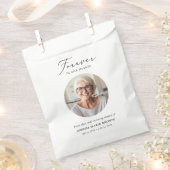 愛情のあるメモリーフォト葬儀メモリアル種子パケット フェイバーバッグ (クリップ留めされた状態)