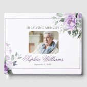 愛情のあるメモリーラベンダーフローラ ゲストブック (正面)