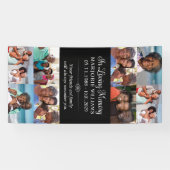 愛情のあるメモリ内12フォトコラージュの墓カバー 横断幕 (横)