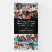 愛情のあるメモリ内12フォトコラージュの墓カバー 横断幕 (縦)