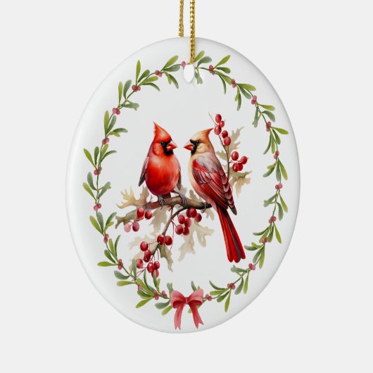 愛情のあるメモリ内 – 深紅色が表示される場合 セラミックオーナメント (右)