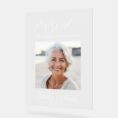 愛情のあるメモリ画像に予約されたカスタムメモリアル アクリルサイン (傾斜)