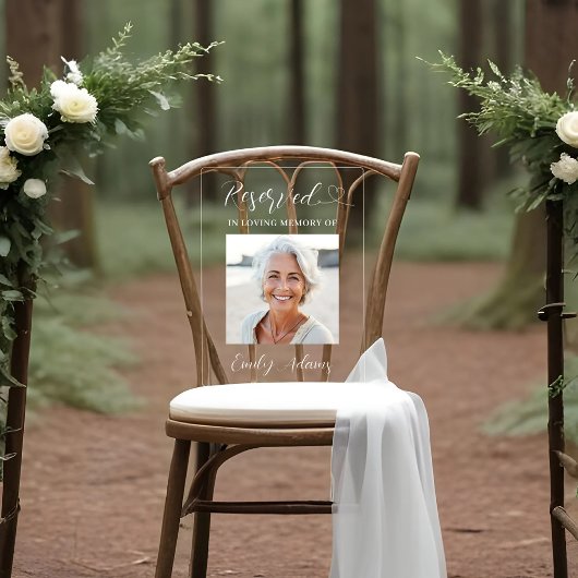 愛情のあるメモリ画像に予約されたカスタムメモリアル アクリルサイン