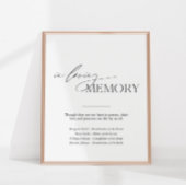 愛情のあるメモリ結婚のテーブル記号 ポスター