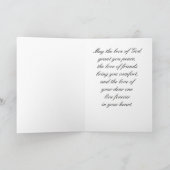 愛情のある単語の宗教悔やみや弔慰カード カード (内部)