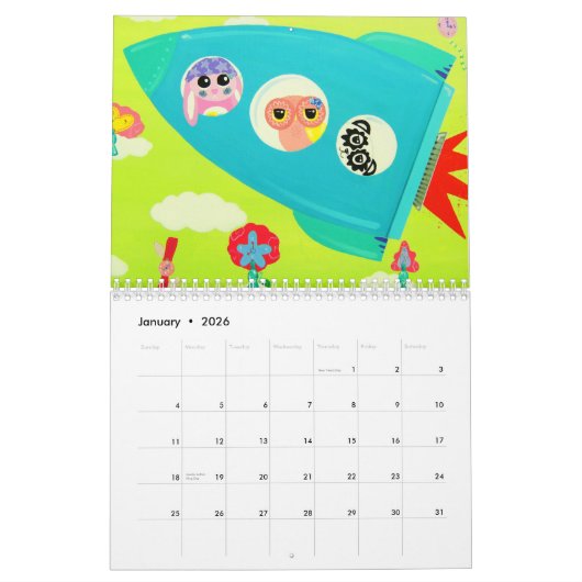 愛情のある友人、愛情のある生命2009年 カレンダー (1月 2026)