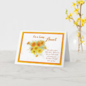 愛情のある叔母さん母の日 カード (黄色い花)