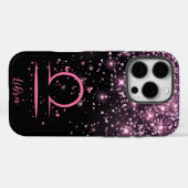 愛情のある天秤座グリッタープリント電話ケース Case-Mate iPhoneケース (裏面 (横))