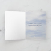 愛情のある思い出と馬の同情カード カード (内部)