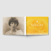 愛情のある思い出に葬儀バライエローゲストブック ゲストブック (全面)