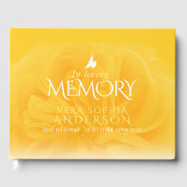 愛情のある思い出に葬儀バライエローゲストブック ゲストブック