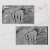 愛情のある手の育児の名刺 名刺 (正面/裏面)