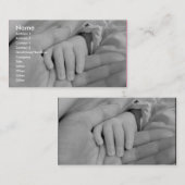 愛情のある手の育児の名刺 名刺 (正面/裏面)