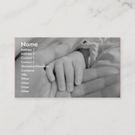 愛情のある手の育児の名刺 名刺