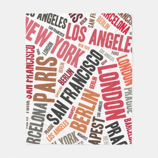 愛情のある旅行 フリースブランケット (正面)