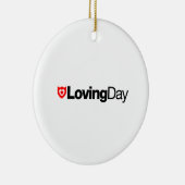 愛情のある日のロゴのオーナメント セラミックオーナメント (右)