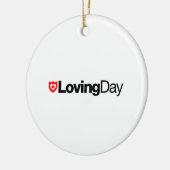 愛情のある日のロゴのオーナメント セラミックオーナメント (左)