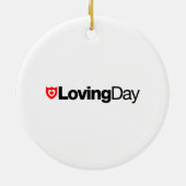 愛情のある日のロゴのオーナメント セラミックオーナメント (裏面)
