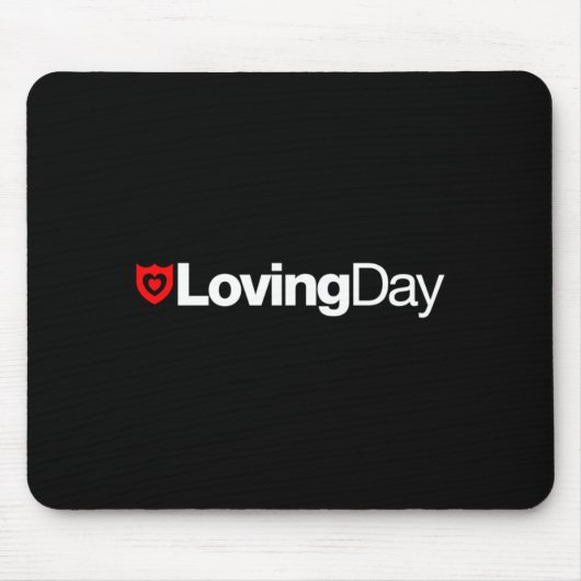 愛情のある日のロゴのマウスパッド マウスパッド (正面)
