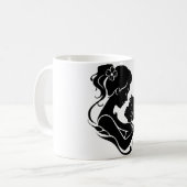 愛情のある母マグ コーヒーマグカップ (正面左)