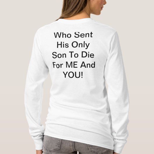 愛情のある神 Tシャツ (裏面)
