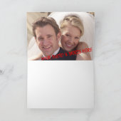 愛情のある結婚式のカップルカード(2) カード (内部)