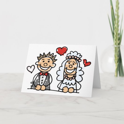 愛情のある結婚式のカップルカード(2) カード (正面)