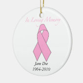 愛情のある記憶では、乳癌 セラミックオーナメント (左)
