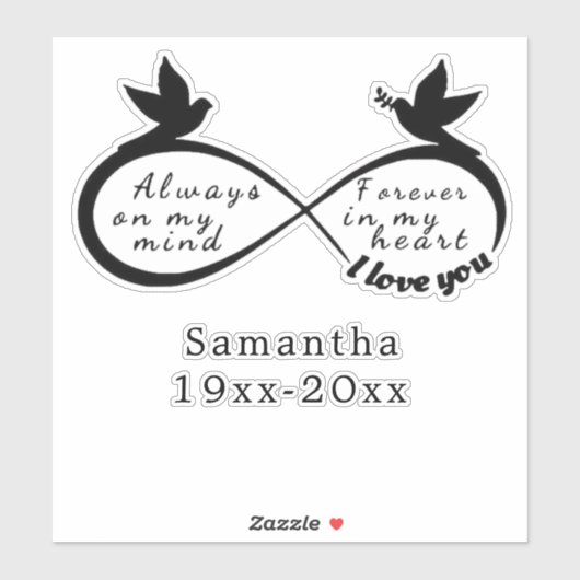 愛情のある記憶のパパまたはママ車のデカールで シール (シート)