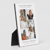 愛情のある記憶のミニマル写真コラージュ フォトプラーク (側面)