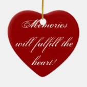 愛情のある記憶の手形、 セラミックオーナメント (裏面)