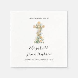 愛情のある記憶の披露宴クロスの葬儀フローラ スタンダードカクテルナプキン