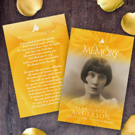 愛情のある記憶の葬儀バラ祈りの言葉詩イエロー