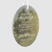 愛情のある記憶アクリルの写真のオーナメント オーナメント (正面)