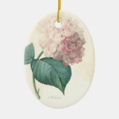 愛情のある記憶アジサイのカスタムな写真の記念物 セラミックオーナメント (正面)