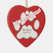 愛情のある記憶オーナメントのペットは写真を加えます セラミックオーナメント (右)