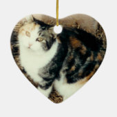 愛情のある記憶オーナメントのペットは写真を加えます セラミックオーナメント (裏面)