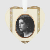 愛情のある記憶カスタムな写真の記念のオーナメント1 オーナメント (正面)