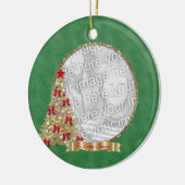 愛情のある記憶クリスマスツリーの写真のオーナメント セラミックオーナメント (左)