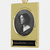 愛情のある記憶パーソナライズなオーナメント1 ゴールドプレートバナーオーナメント (左)