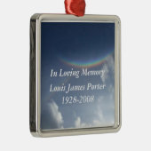 愛情のある記憶パーソナライズなクリスマスのオーナメント メタルオーナメント (右)