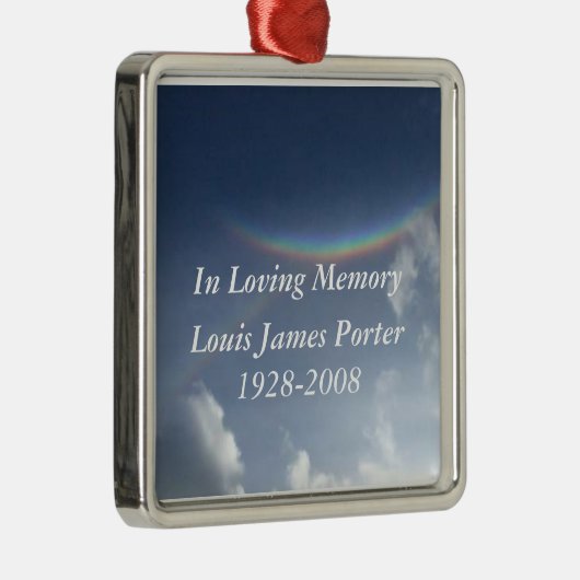 愛情のある記憶パーソナライズなクリスマスのオーナメント メタルオーナメント (右)