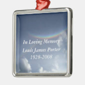 愛情のある記憶パーソナライズなクリスマスのオーナメント メタルオーナメント (左)