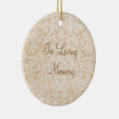 愛情のある記憶パーソナライズな写真の記念物 セラミックオーナメント (右)